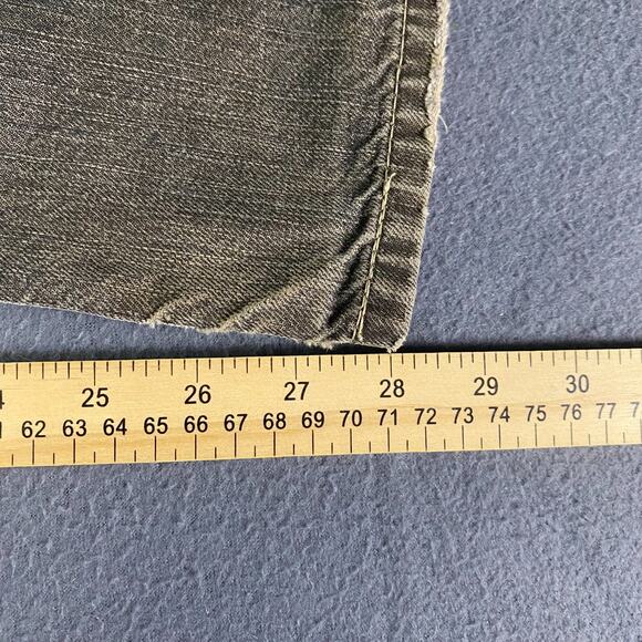 Levis 514 Jeans Mens 28x28 Gray Denim Distressed Straight Leg Grunge Thrashed - Picture 16 of 16